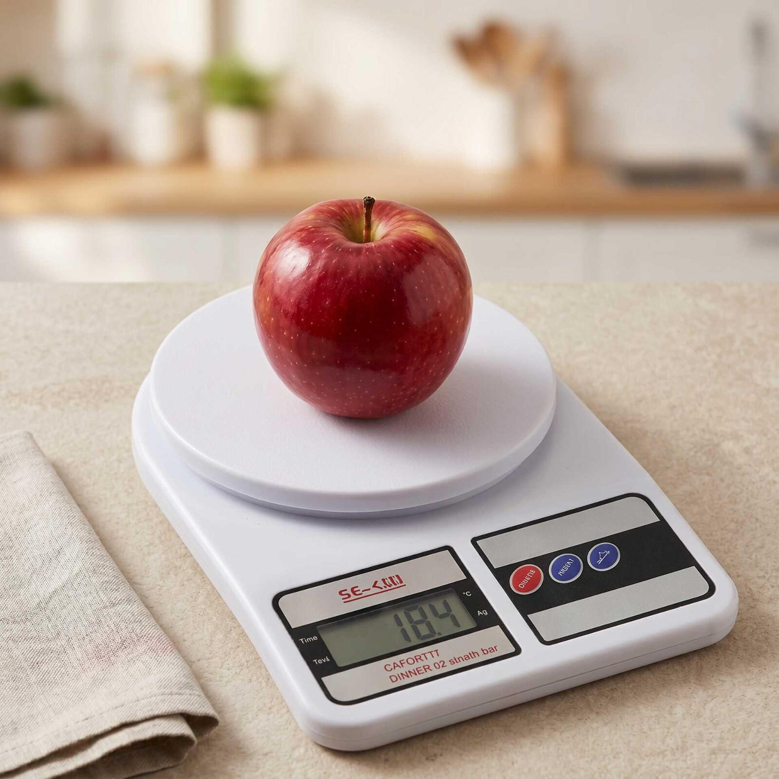 Digitale Küchenwaage Ruhhy bis 10 kg – Hochpräzise Backwaage & Haushaltswaage mit Tara-Funktion! Verleihen Sie Ihrer Küche ein Upgrade mit dieser eleganten und hochpräzisen digitalen Küchenwaage. Ob Sie ein ambitionierter Hobbykoch sind, gerne backen oder